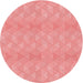 Square Machine Washable Transitional Light Salmon Pink Rug in a Living Room, wshpat325rd