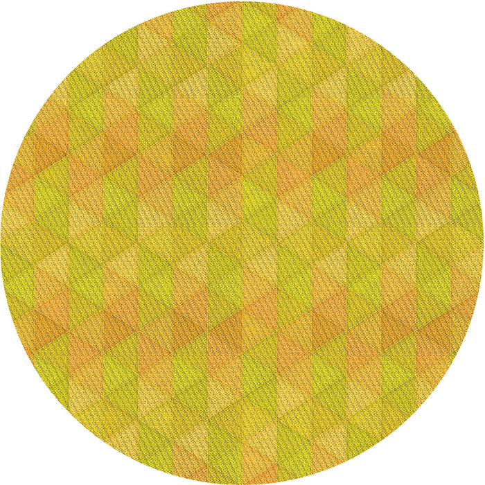 Square Patterned Yellow Rug, pat325yw