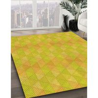 Patterned Yellow Rug, pat325yw