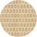 Square Patterned Khaki Gold Rug, pat3250brn