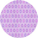 Square Patterned Purple Rug, pat3250pur