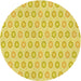 Square Patterned Yellow Rug, pat3250yw