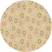 Square Patterned Metallic Gold Rug, pat3251brn