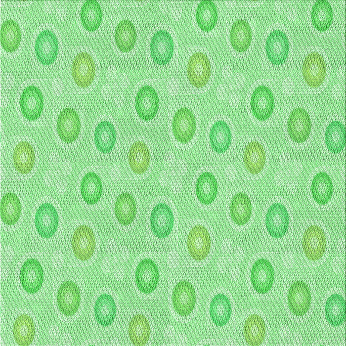 Round Patterned Green Rug, pat3251grn