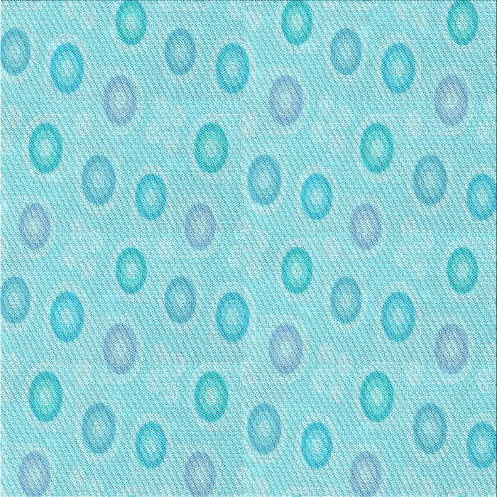 Round Patterned Diamond Blue Rug, pat3251lblu