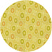 Square Patterned Yellow Rug, pat3251yw