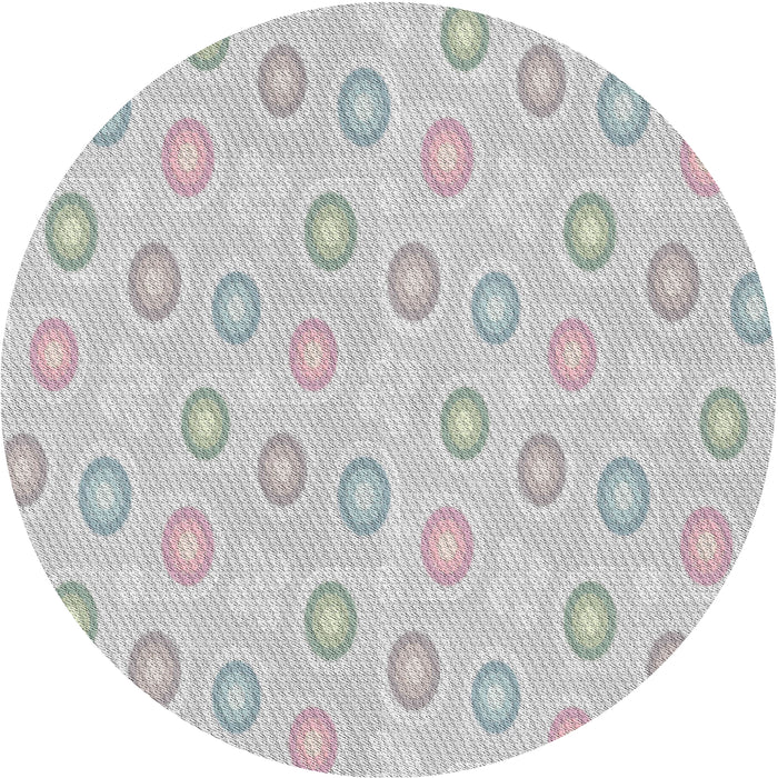 Square Machine Washable Transitional Platinum Gray Rug, wshpat3251