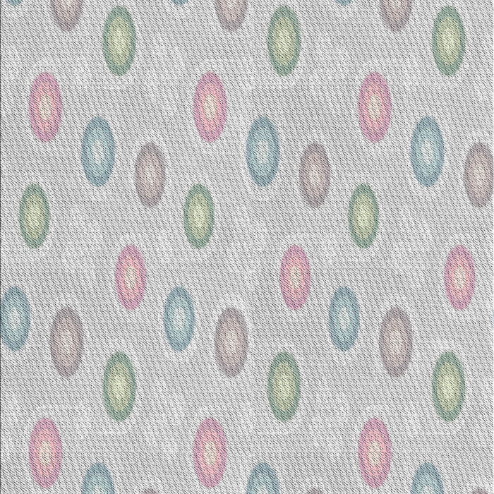 Patterned Platinum Gray Novelty Rug, pat3251