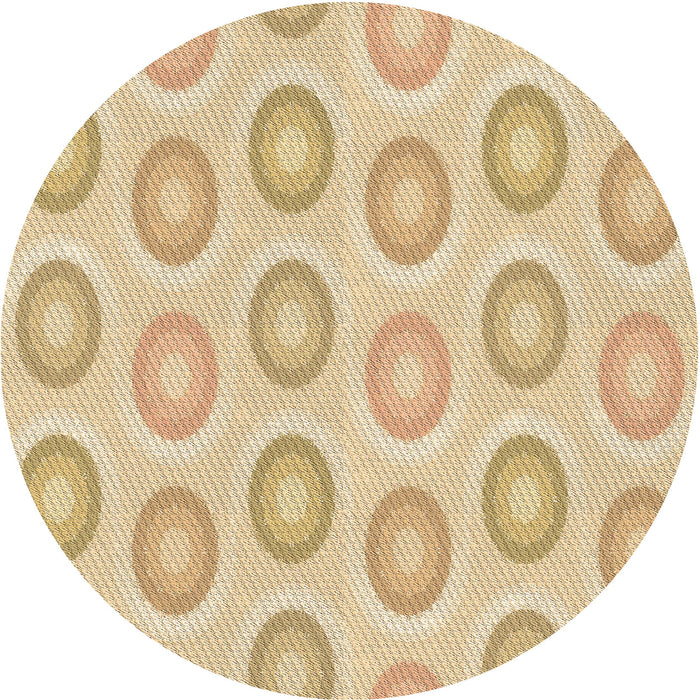 Square Patterned Brown Gold Rug, pat3252brn