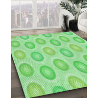 Patterned Jade Green Rug, pat3252grn