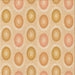 Round Patterned Orange Rug, pat3252org