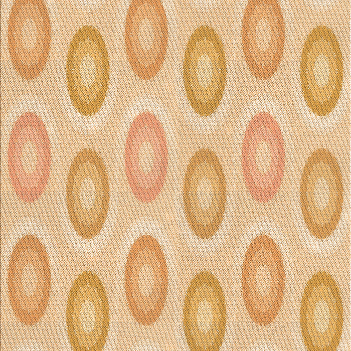 Patterned Orange Rug, pat3252org