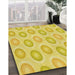 Patterned Yellow Rug in Family Room, pat3252yw