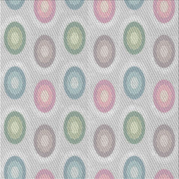 Square Patterned Platinum Gray Novelty Rug, pat3252