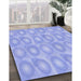 Machine Washable Transitional Sky Blue Rug in a Family Room, wshpat3253blu
