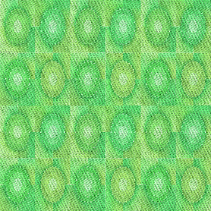 Round Patterned Neon Green Rug, pat3253grn