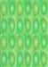 Machine Washable Transitional Neon Green Rug, wshpat3253grn