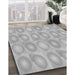 Patterned Platinum Silver Gray Rug in Family Room, pat3253gry