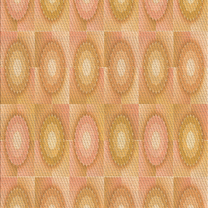 Patterned Neon Orange Rug, pat3253org