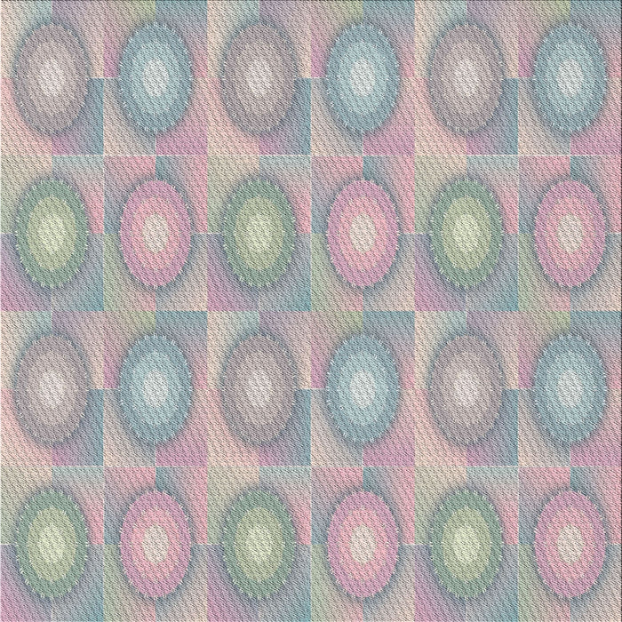 Square Patterned Granite Gray Modern Rug, pat3253