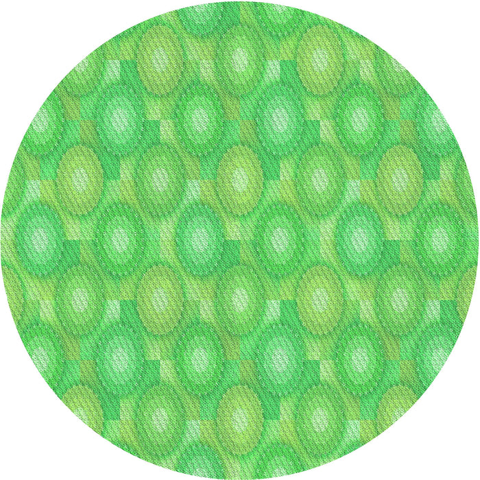 Square Machine Washable Transitional Neon Green Rug in a Living Room, wshpat3254grn