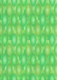 Machine Washable Transitional Neon Green Rug, wshpat3254grn