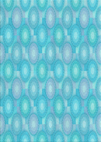 Machine Washable Transitional Bright Turquoise Blue Rug, wshpat3254lblu