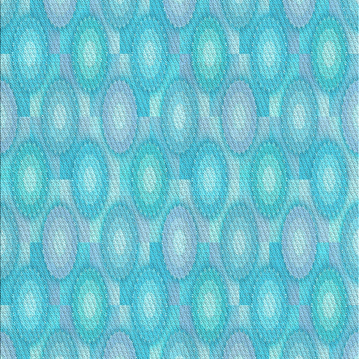 Machine Washable Transitional Bright Turquoise Blue Rug, wshpat3254lblu