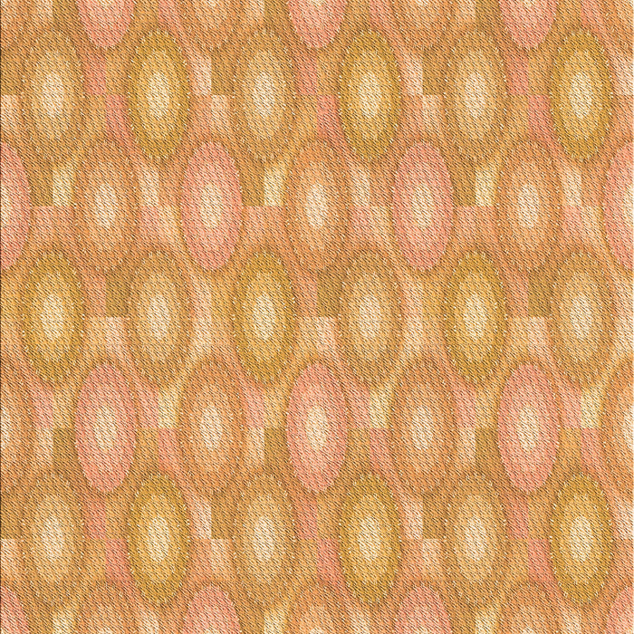 Patterned Neon Orange Rug, pat3254org