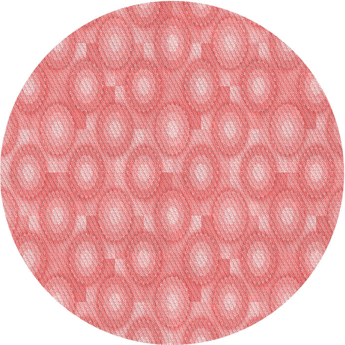 Square Patterned Red Rug, pat3254rd