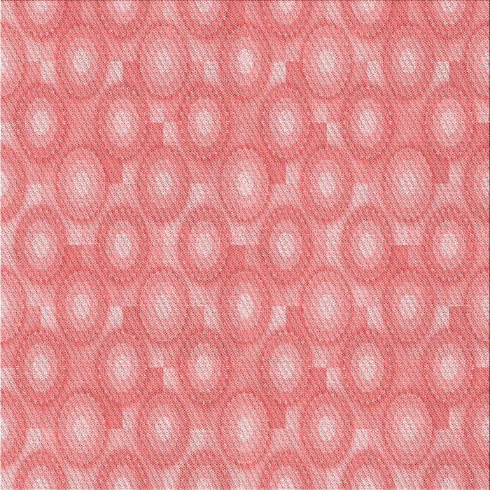 Round Patterned Red Rug, pat3254rd