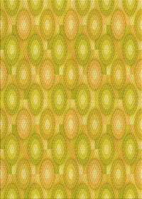 Machine Washable Transitional Yellow Rug, wshpat3254yw