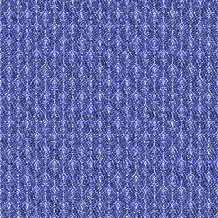 Round Patterned Sky Blue Rug, pat3255blu