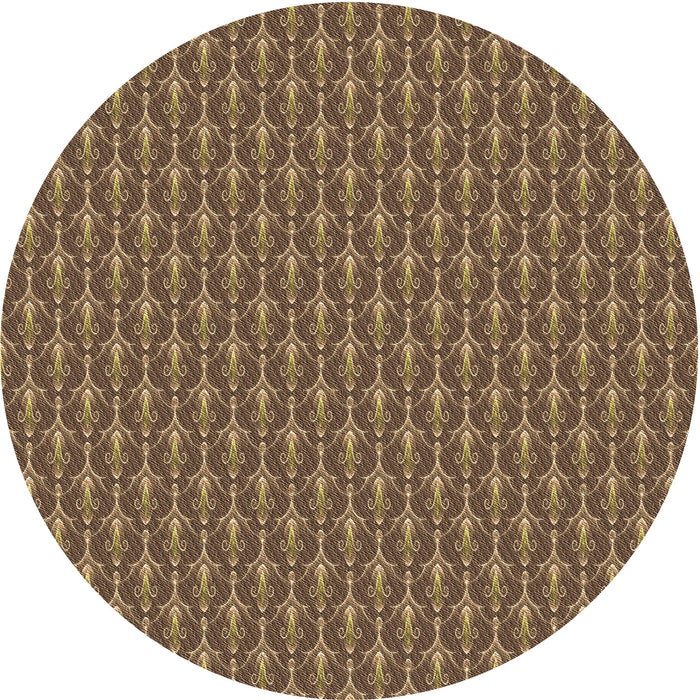 Square Patterned Bronze Brown Rug, pat3255brn