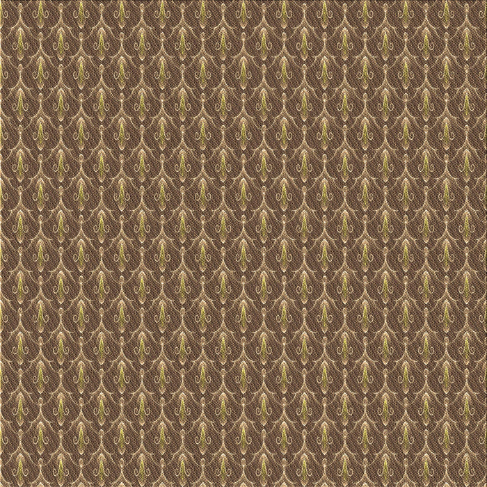 Round Machine Washable Transitional Bronze Brown Rug, wshpat3255brn