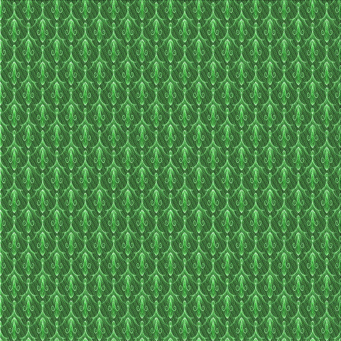 Round Patterned Green Rug, pat3255grn