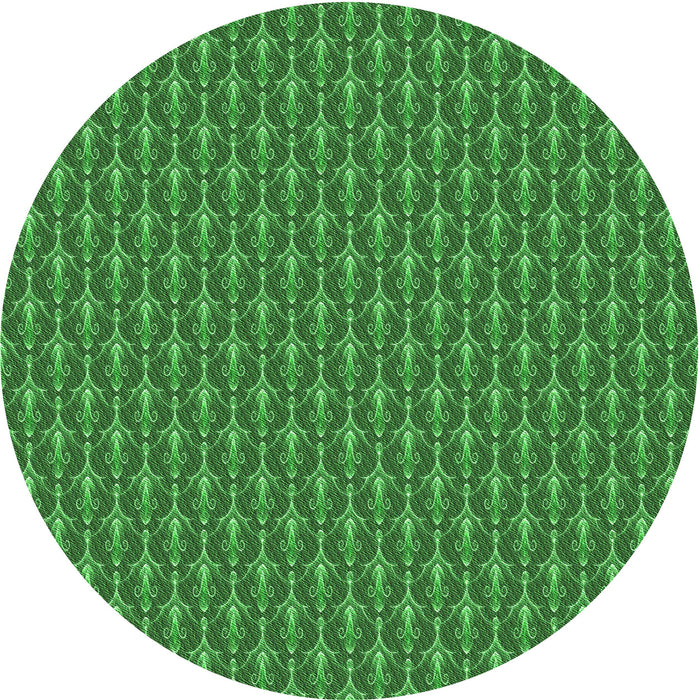 Square Patterned Green Rug, pat3255grn