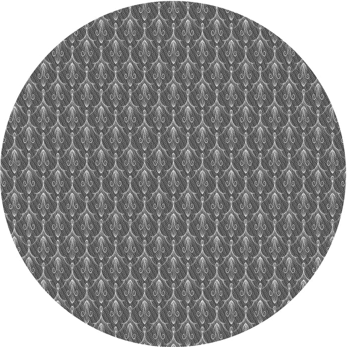Square Patterned Gray Rug, pat3255gry