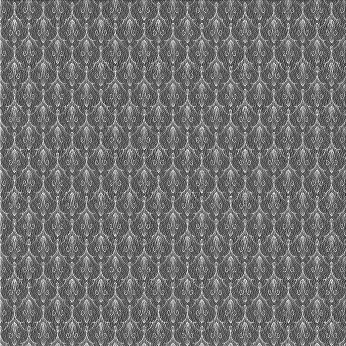 Round Patterned Gray Rug, pat3255gry