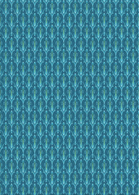 Machine Washable Transitional Blue Rug, wshpat3255lblu