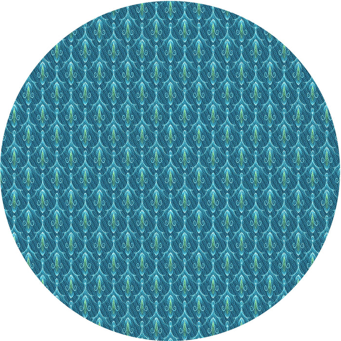 Square Machine Washable Transitional Blue Rug in a Living Room, wshpat3255lblu