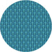 Square Patterned Blue Rug, pat3255lblu