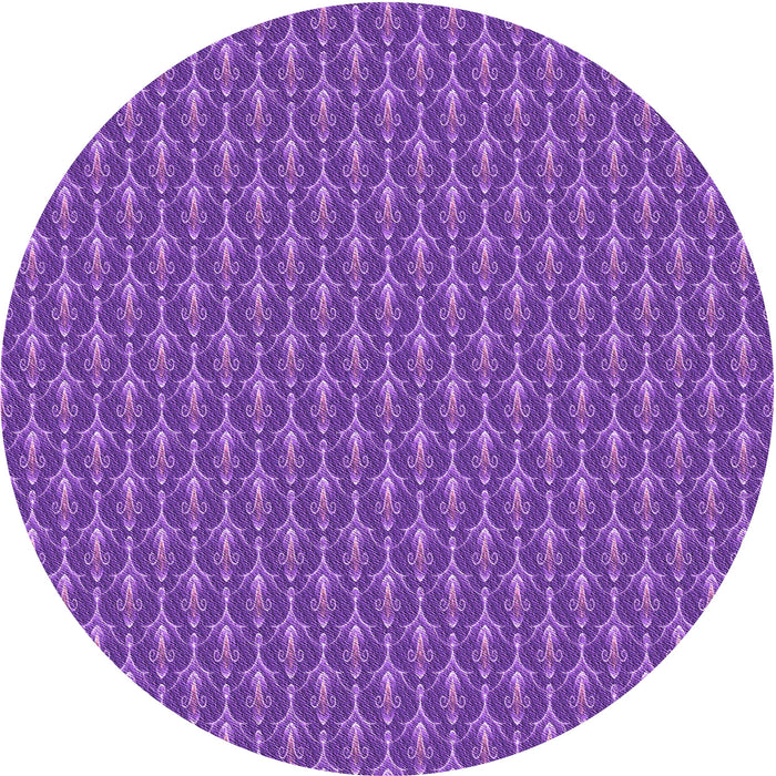 Square Patterned Purple Rug, pat3255pur