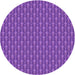 Square Patterned Purple Rug, pat3255pur