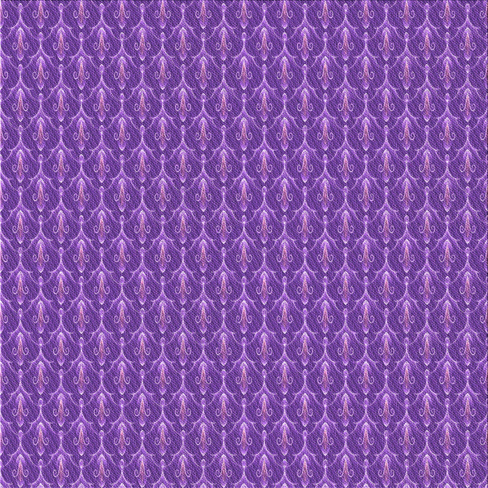 Round Machine Washable Transitional Purple Rug, wshpat3255pur