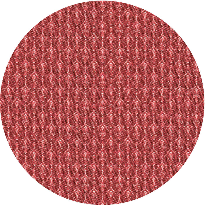 Square Patterned Red Rug, pat3255rd