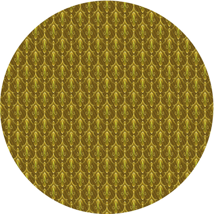 Square Machine Washable Transitional Dark Bronze Brown Rug in a Living Room, wshpat3255yw