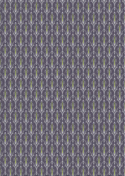 Patterned Dark Gray Novelty Rug, pat3255