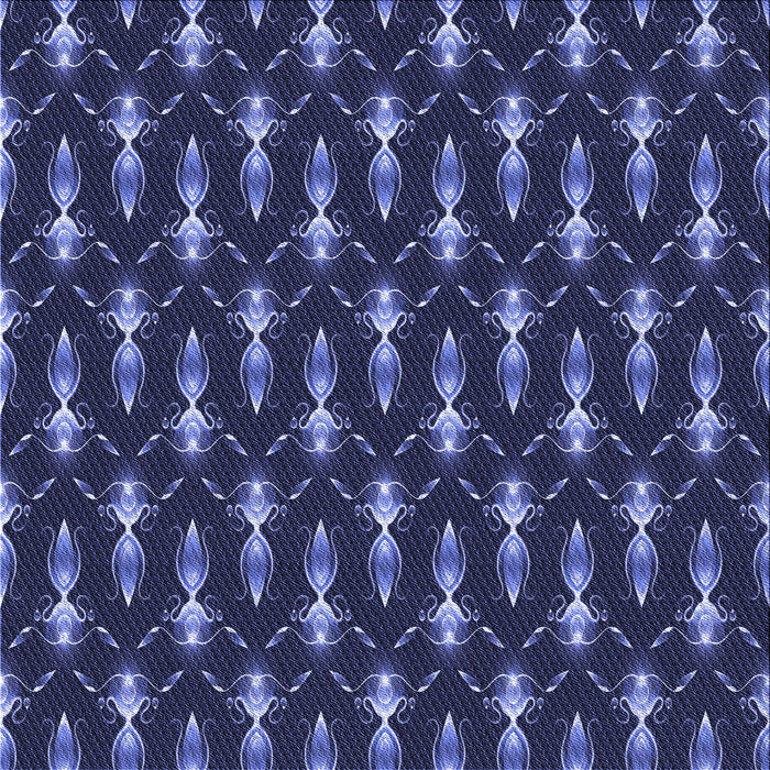 Round Patterned Midnight Blue Rug, pat3256blu