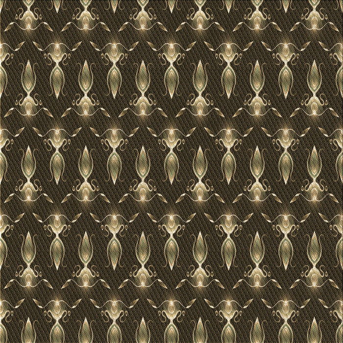 Round Patterned Brown Rug, pat3256brn